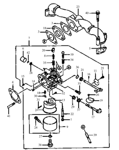 Fh451v-As03 Carburetor Diagram and Parts List for G1548 55AE232S150-WAM Cub Cadet Lawn Mower